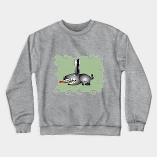 Crazy Animals_Rabbit 1 Crewneck Sweatshirt